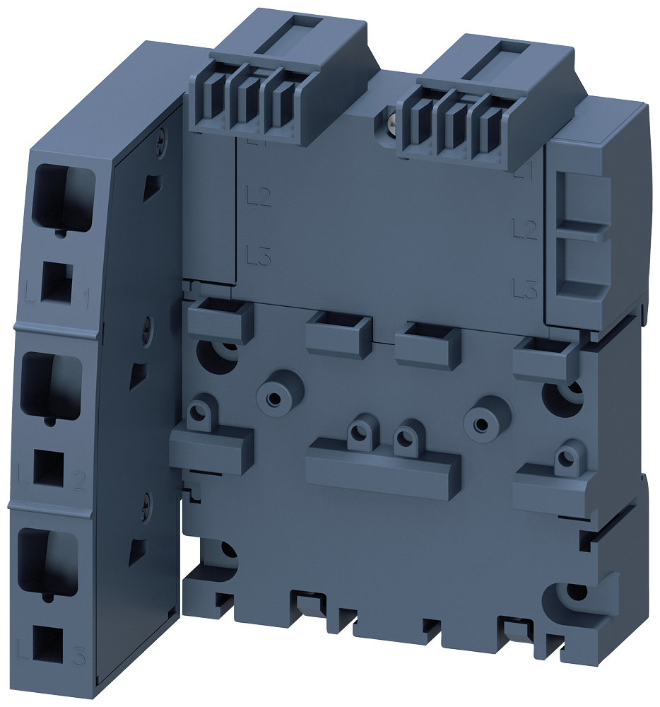 [Imagem BARRAMENTO TRIFÁSICO COM ALIMENTAÇÃO ESQUERDA PARA 2 CHAVES DE POTÊNCIA S00 E S0 3RV29171A SIEMENS]