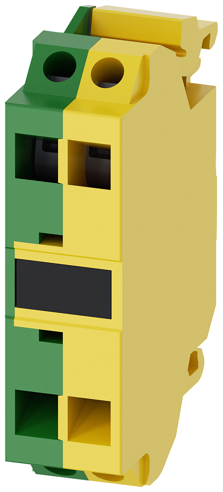GRAMPO DE SUPORTE VERDE/AMARELO LIGAÇÃO POR MOLA DE ENCAIXE PARA FIXAÇÃO N 3SU14001DA433AA0 SIEMENS