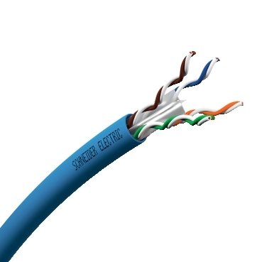 [Imagem do produto CABO LAN UUTP 4P CAT6A 550MHZ LSZH 500M VDICD60X218 SCHNEIDER]