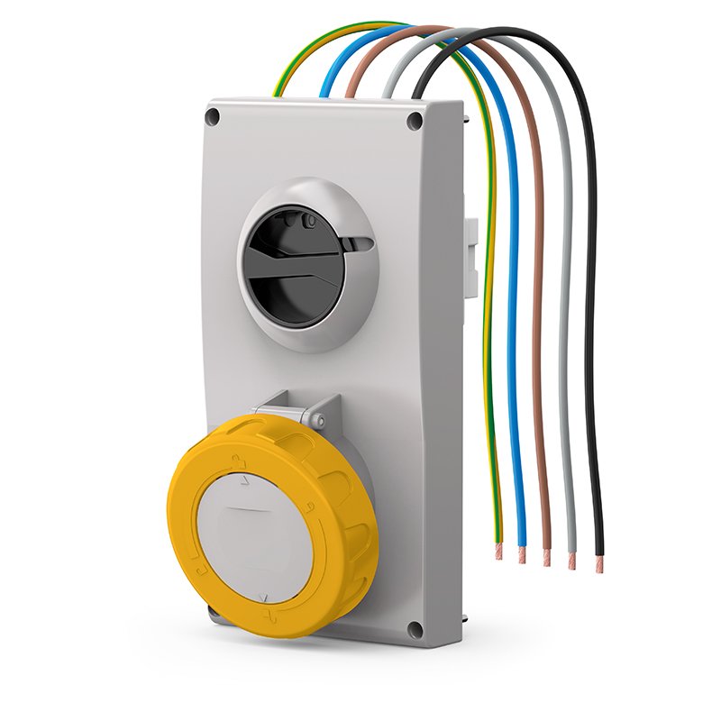 [Imagem do produto TOMADA DE EMBUTIR 63A 3P+N 4H 407.6379 SCAME]