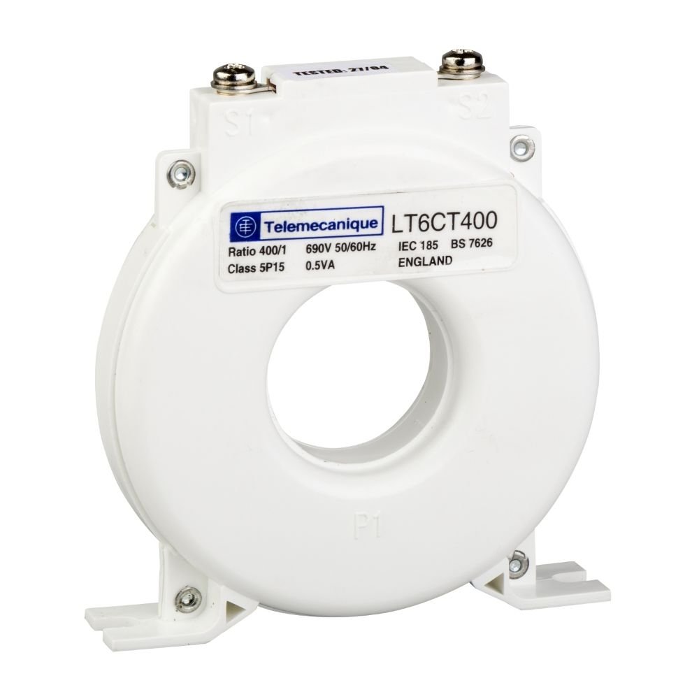 [Imagem TRANSFORMADOR DE CORRENTE DE PROTECAO 400/1 A LT6CT4001 SCHNEIDER]