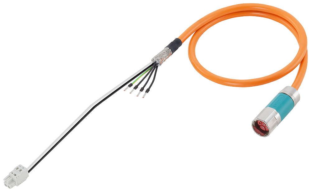 [Imagem CABO DE POTÊNCIA 10M COM CONECTORES 4X1.5+2X1.5 6FX50025DF101BA0 SIEMENS]