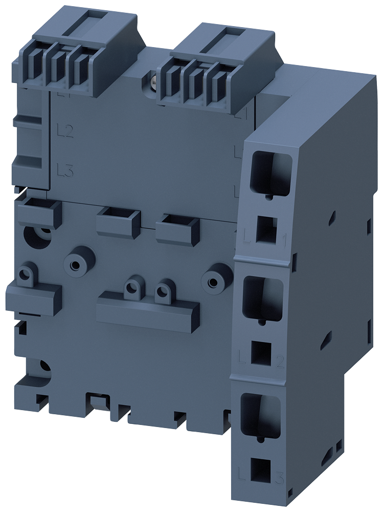 [Imagem BARRAMENTO TRIFÁSICO COM ALIMENTAÇÃO DIREITA PARA 2 CHAVE DE POTÊNCIA S00 E S0 3RV29171E SIEMENS]