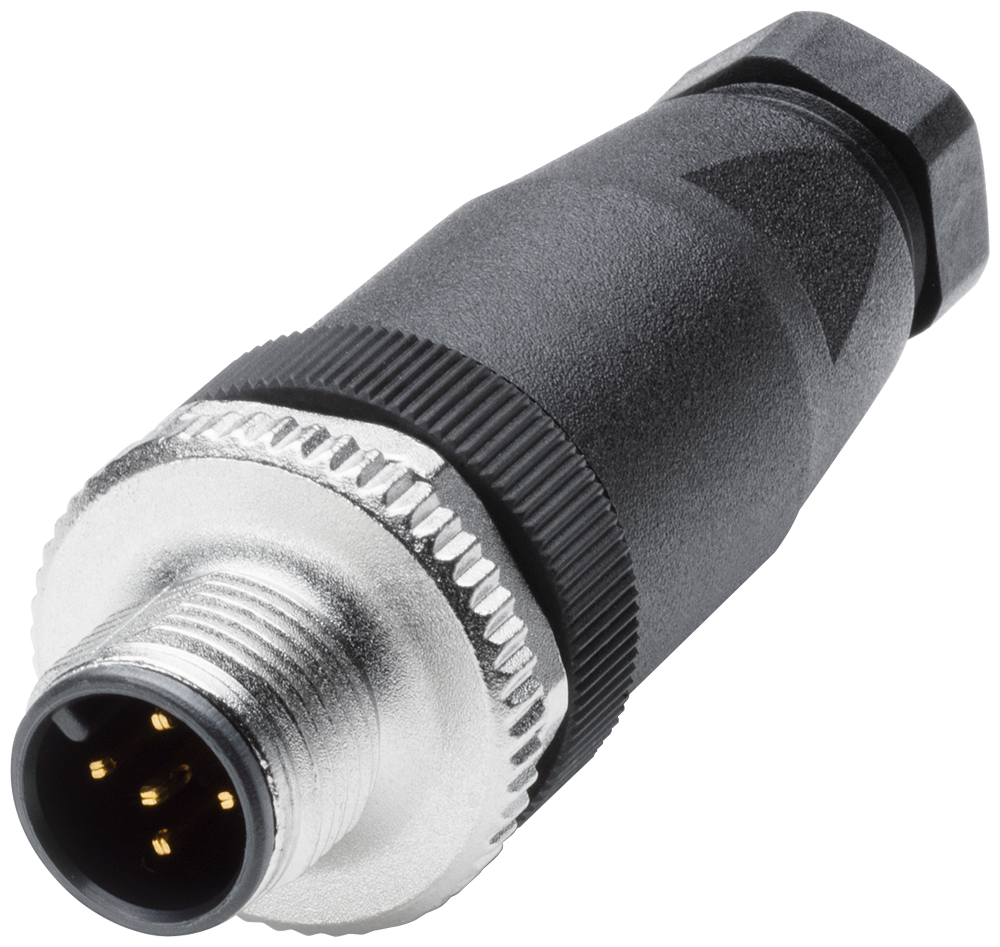 [Imagem PLUGUE DE CONTROLE M12 PRO, CONECTOR PARA IO-LINK, 5 POLOS, CODIFICAÇÃO A 6GK19080DB106AA0 SIEMENS]