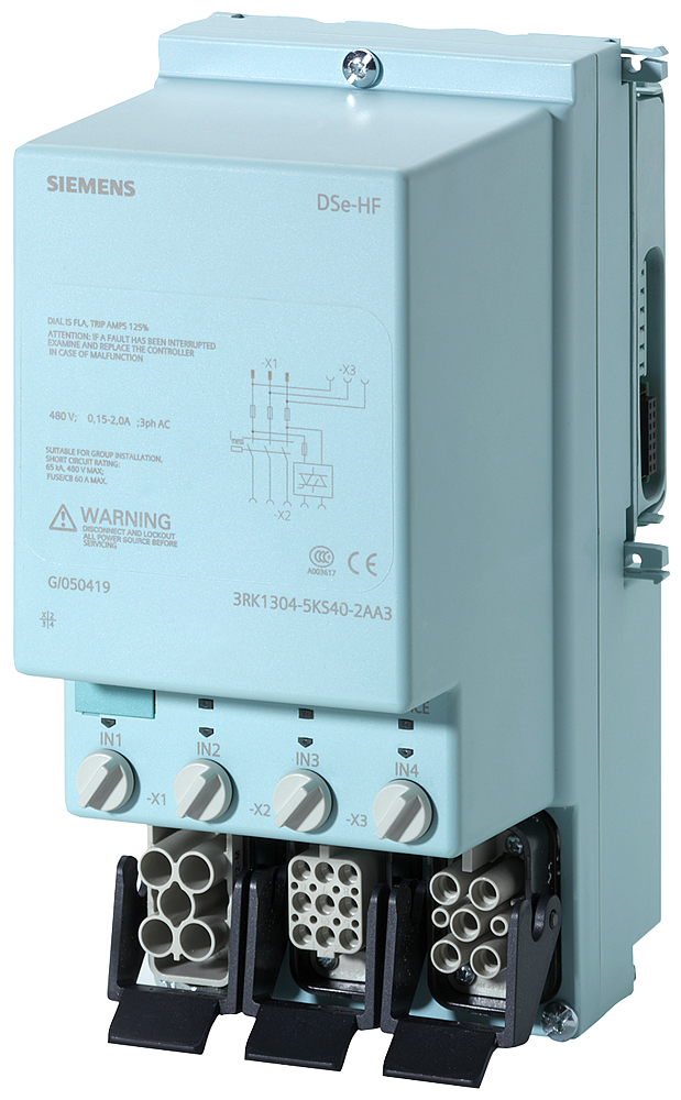 MOTOR PARTIDA REVERSORA HIGH FEATURE HAN Q4/2-HAN Q8/0 SEM CONTATO ET 200PRO RSE HF  3RK13045LS403AA0 SIEMENS