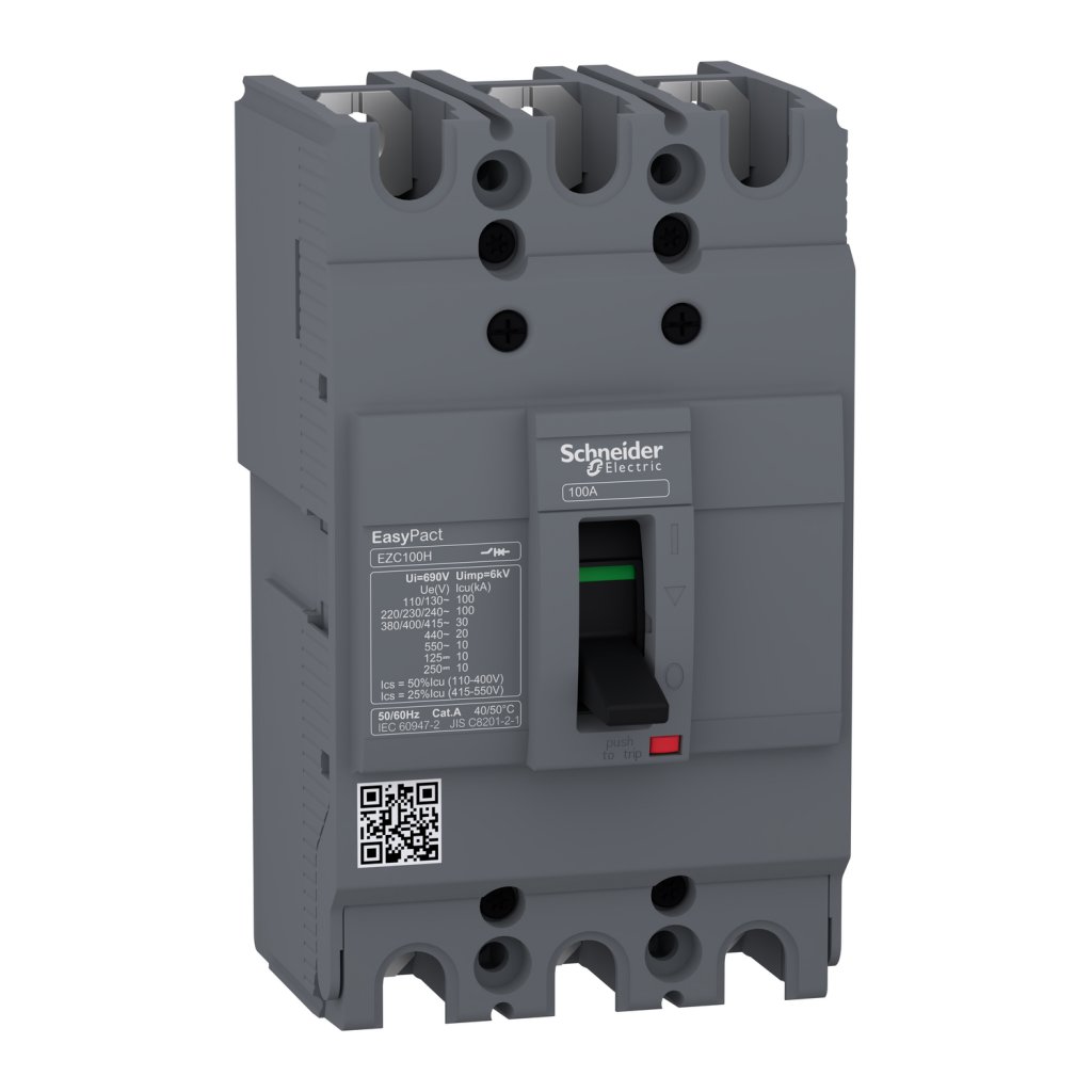 [Imagem do produto DISJUNTOR CAIXA MOLDADA 30A 3P EZC100H EZC100H3030 SCHNEIDER]