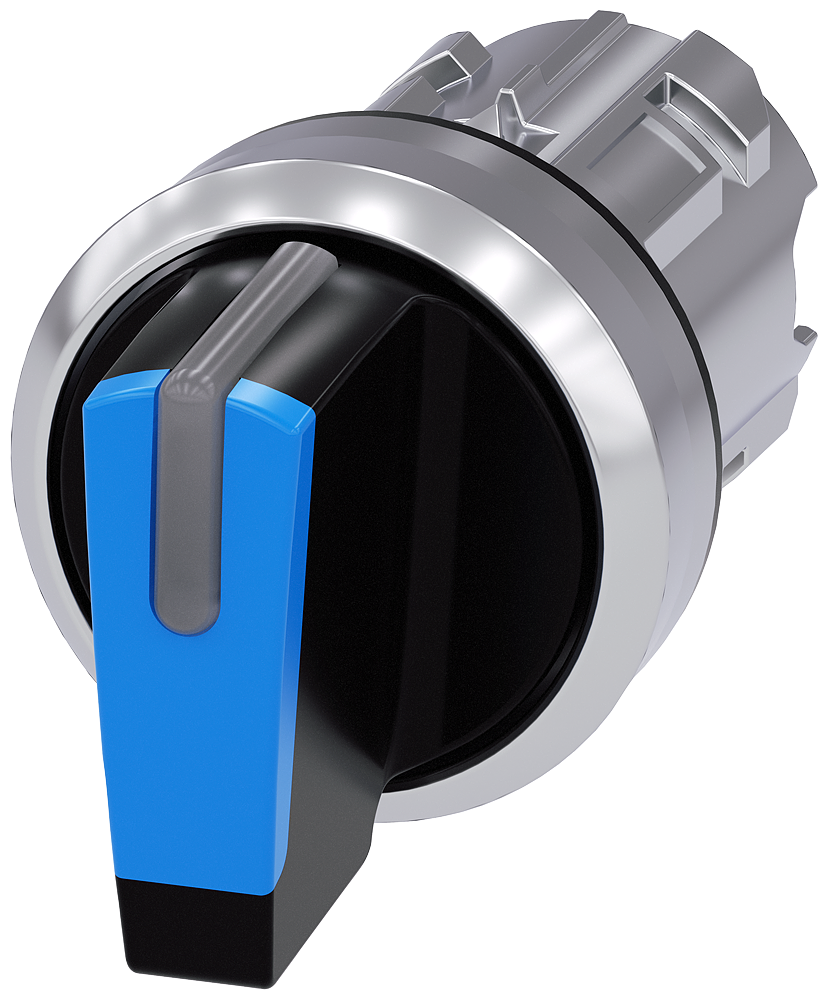 INTERRUPTOR COM MANÍPULO ILUMINÁVEL 22 MM REDONDO METAL DE ALTO BRILHO 3SU10522BM500AA0-ZX90 SIEMENS