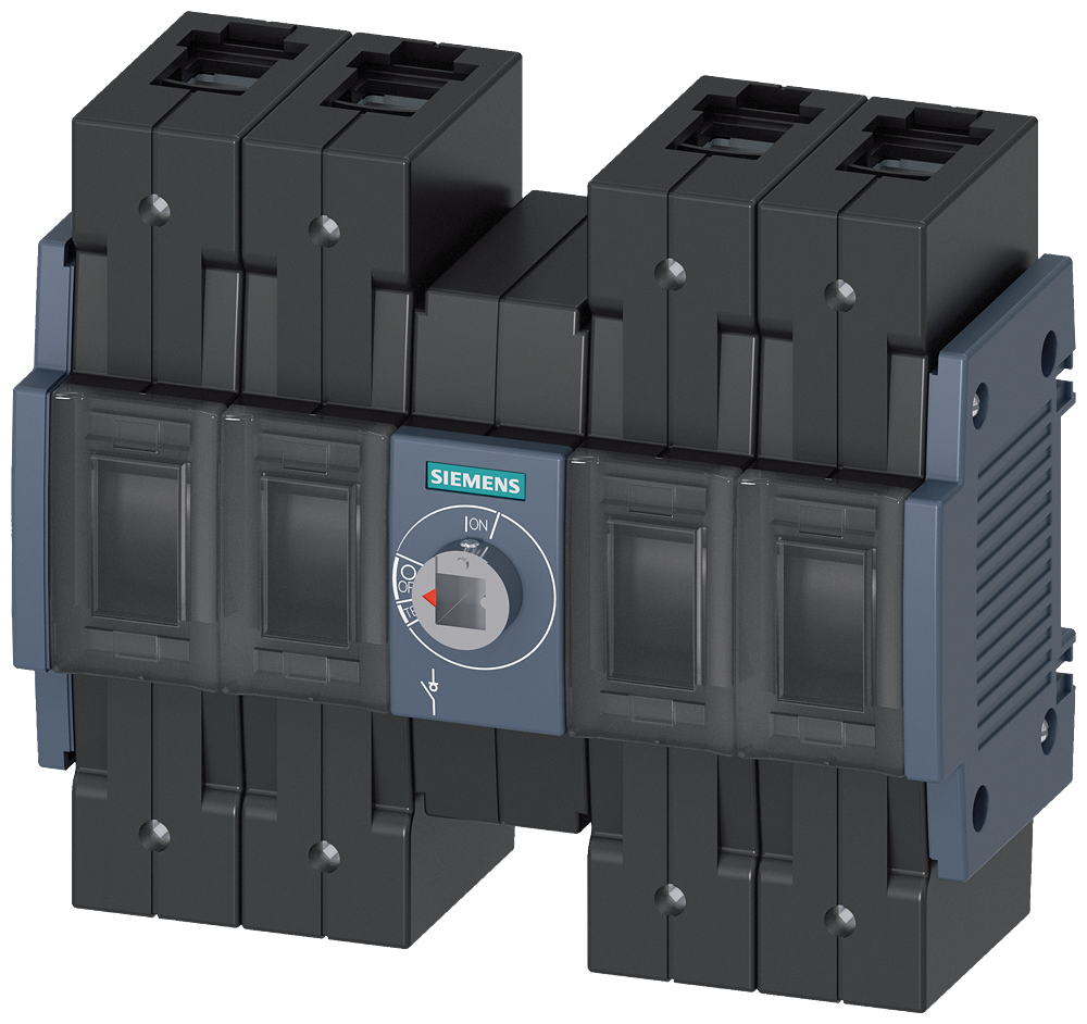 SECCIONADOR DE CORTE EM CARGA 125A TAM. 2 DE 4 POLOS ACIONAMENTO FRONTAL CE 3KD32402NE200 SIEMENS