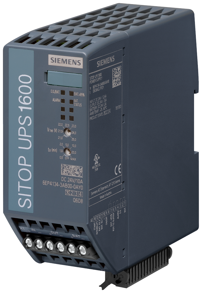 [Imagem FONTE DE ALIMENTAÇÃO SITOP DC UPS1600 DC 24V 10A 6EP41343AB000AY0 SIEMENS]