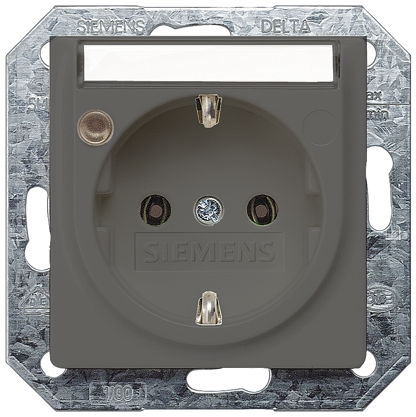 TOMADA SCHUKO COM CAMPO DE INSCRIÇÃO E INDICADOR DE STATUS CA 5UB1925 SIEMENS