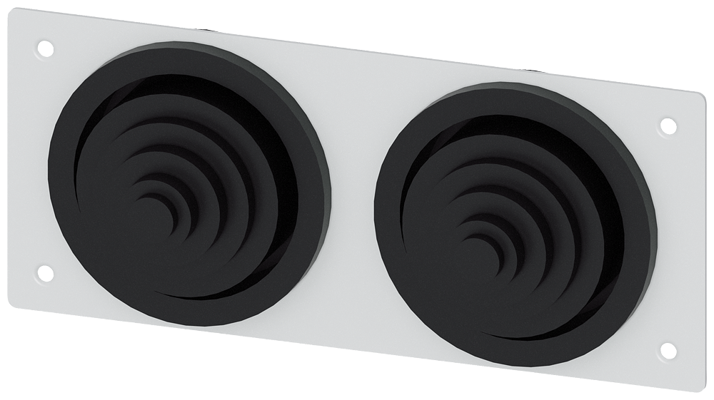 FLANGE DE ENTRADA DE CABO IP55 CS1 COM 2 X BUCHA DE CABO 8HC6900 8GK91000KK06 SIEMENS