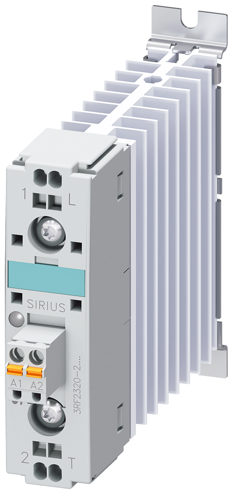 [Imagem do produto CONTATOR A SEMICONDUTOR 3RF2, MONOFÁSICO CA51 20A 48-460V/24V CC 3RF23202AA04 SIEMENS]