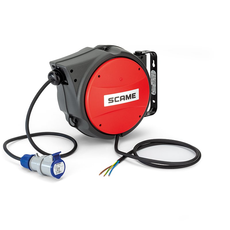 [Imagem do produto ENROLADOR DE CABO AUTOMÁTICO10M 3X2,5MM² H05VV-F IP42 CEE 751.40325-10C SCAME]
