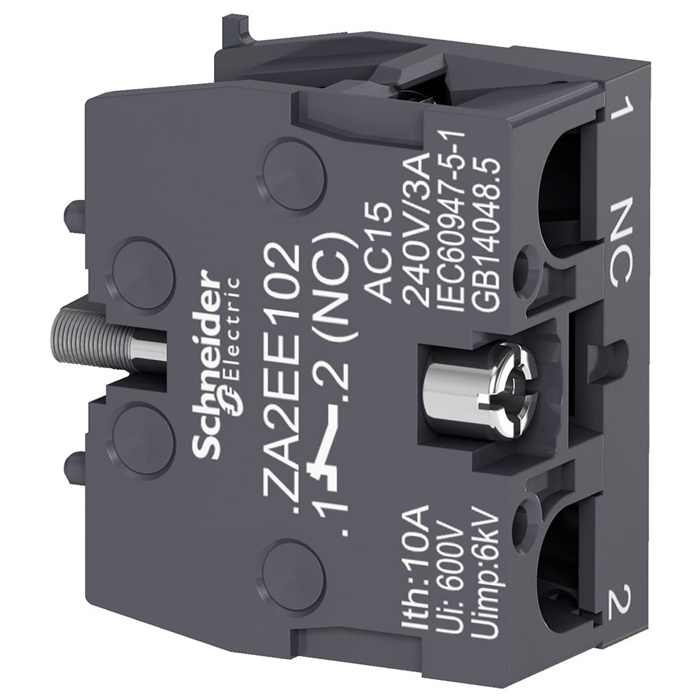 [Imagem BLOCO DE CONTATO XA2E 1NF ZA2EE102 SCHNEIDER]