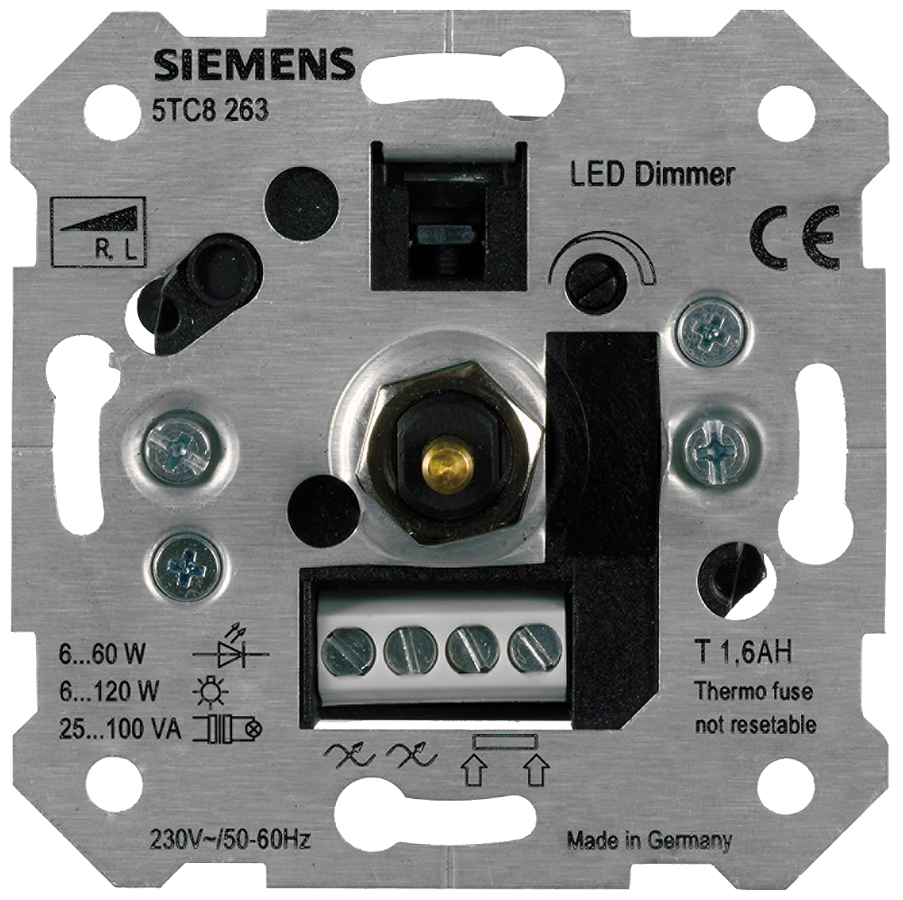 REGULADOR DE LUMINOSIDADE NV PARA R L 6-120W TRANSFORMADORES MAGNÉTICOS E LÂM 5TC8263 SIEMENS
