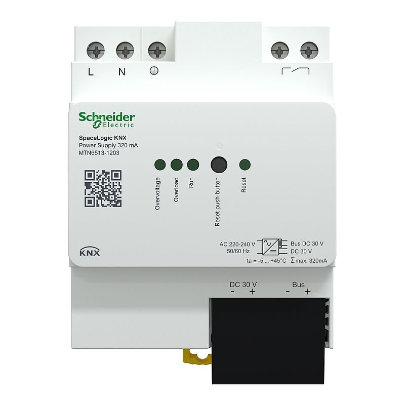 [Imagem do produto MODULO FONTE ALIMENTACAO SPACELOGIC KNX REG-K/320 MTN65131203 SCHNEIDER]