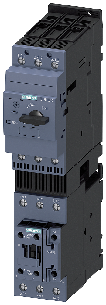 CHAVE DE PARTIDA ACIONADOR DIRETO S2 42-50 A AC/DC 20-33 V 100 KA 3RA21304WA360NB3 SIEMENS