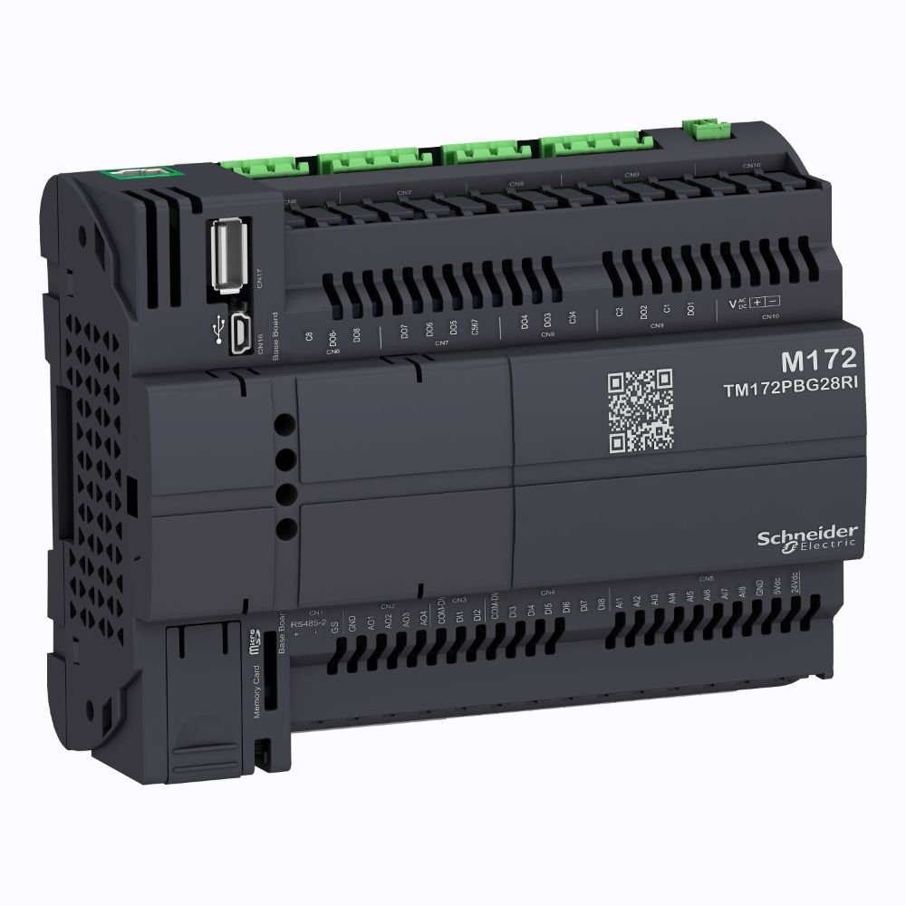 [Imagem CONTROLADOR LÓGICO PROGRAMÁVEL SEM DISPLAY 24 VDC TM172PBG28RI SCHNEIDER]