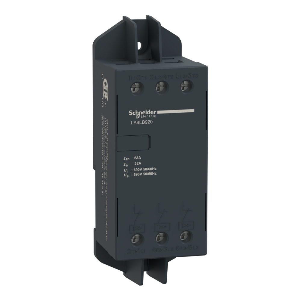 [Imagem BLOCO LIMITADOR 100KA MONTAGEM SEPARADA TESYS U/INTEGRAL LA9LB920 SCHNEIDER]