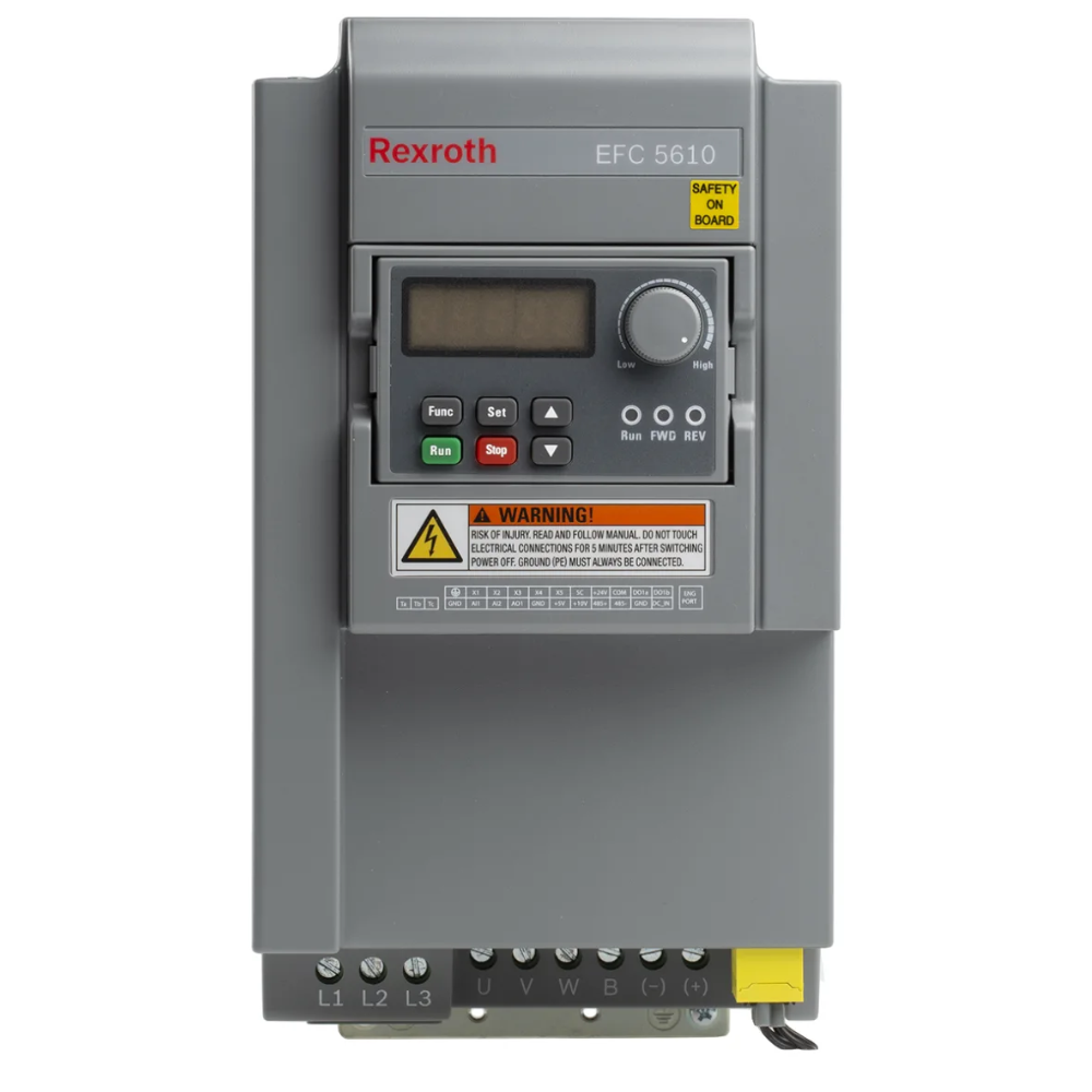 [Imagem do produto INVERSOR DE FREQUÊNCIA TRIFÁSICO 18,5/22KW E-380/480V 45,8/52,7A 50/60HZ  EFC561018K53P4MDA7PNNNNNNNNN REXROTH]