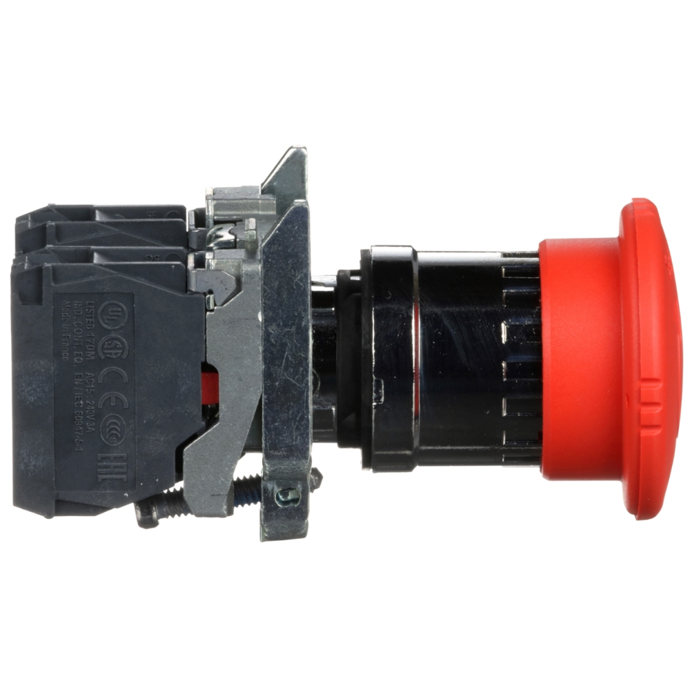 BOTÃO 22MM METÁLICO EMERGÊNCIA COGUMELO 40MM VERMELHO NA+NF XB4BS8445 SCHNEIDER BOTÃO-22MM-METÁLICO-EMERGÊNCIA-COGUMELO-40MM-VERMELHO-NA-NF-XB4BS8445-2.png