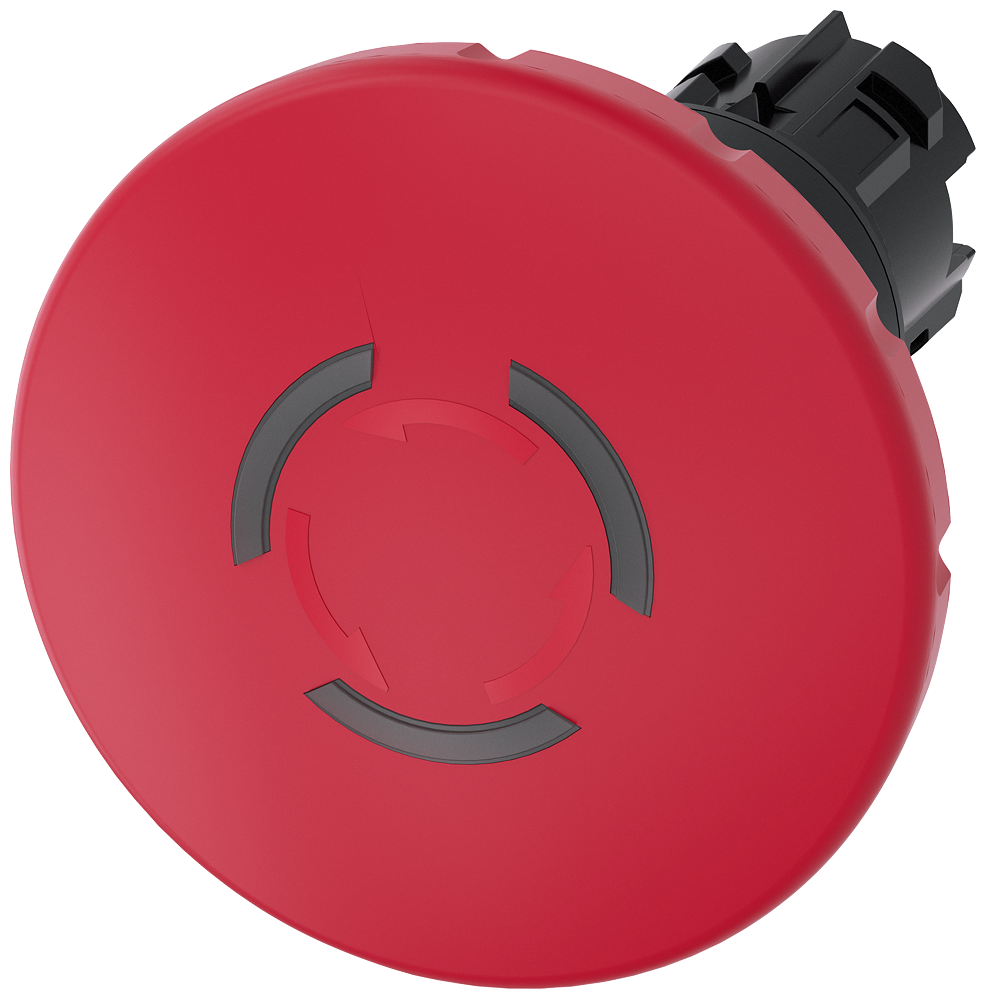 [Imagem do produto FRONTAL BOTAO EMER 60MM PLAS ILU ROT DES 3SU10011JB200AA0 SIEMENS]