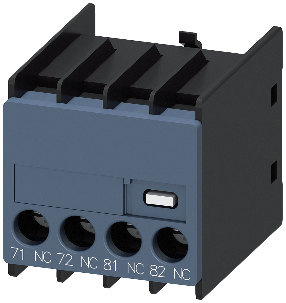INTERRUPTOR AUXILIAR 2NF CAMINHO DE CORRENTE 1NF 1NF CONEXÃO P. BAIXO CO 3RH29111MA02 SIEMENS