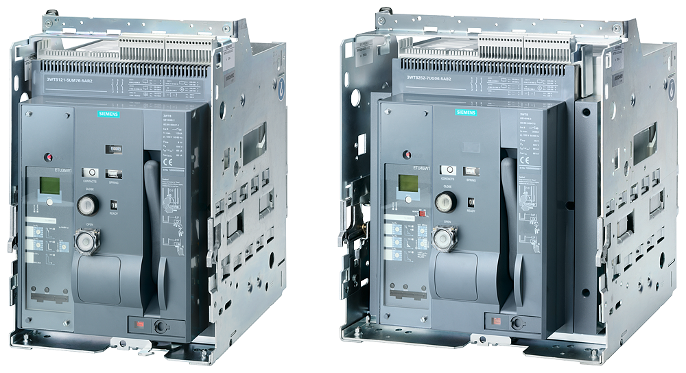 DISJUNTOR EXTRAÍVEL DE 3 POLOS TAMANHO 2 IN=2500A ATÉ 500V CA 50/60HZ ICU=6 3WT82527KA645AF2 SIEMENS