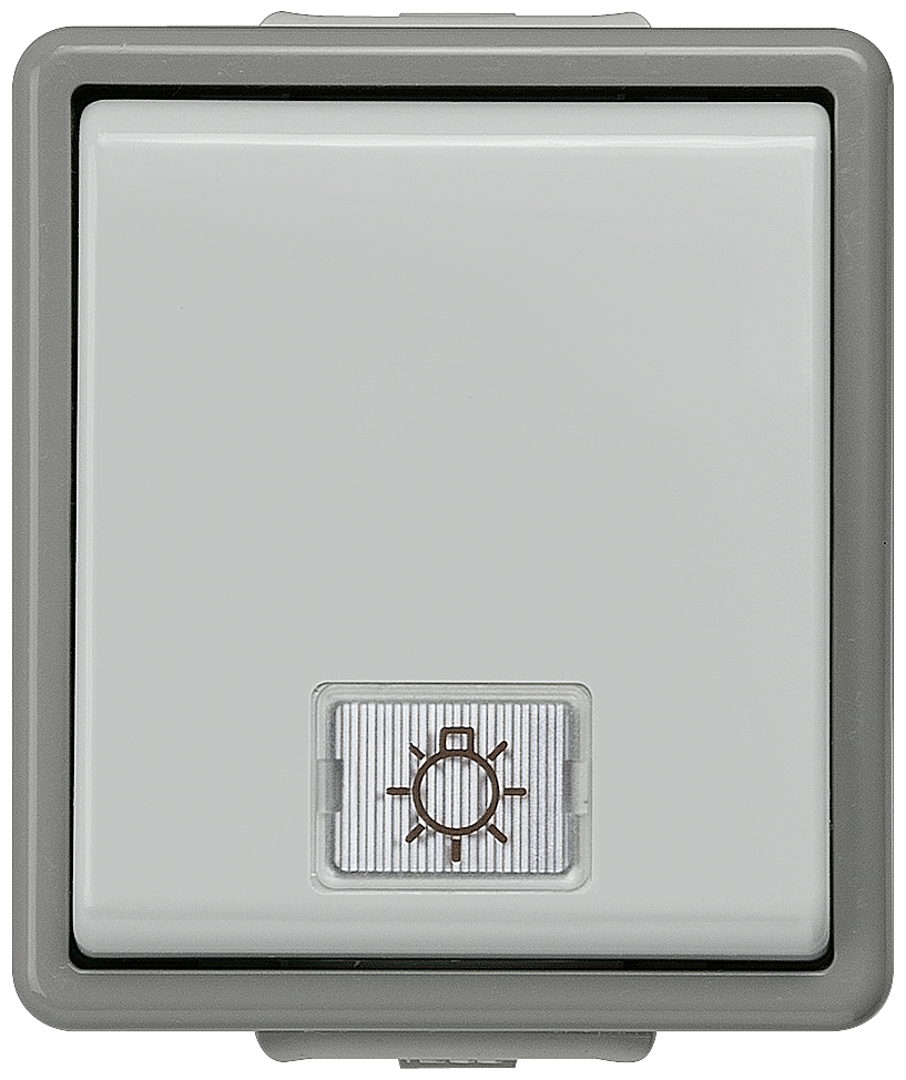 FLÄCHE IP44 MONTAGEM À SUPERFÍCIE BOTÃO COM JANELA E APLICAÇÃO DE LED 5TD4705 SIEMENS