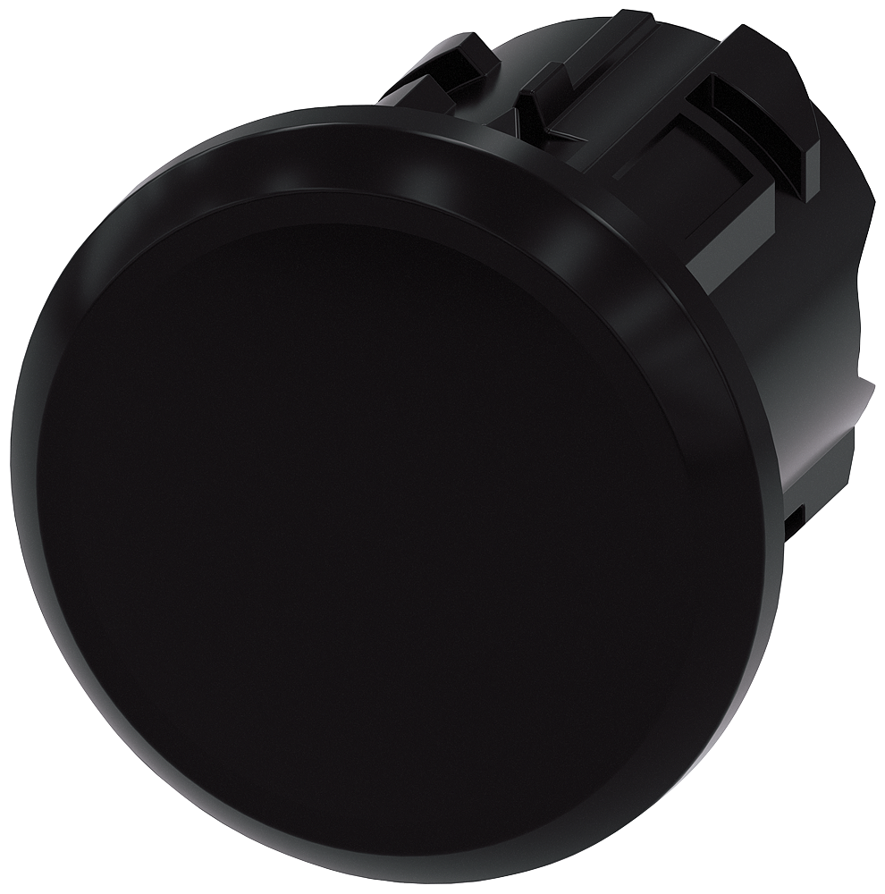 TAMPÃO CEGO PARA POSIÇÕES DE COMANDO REDONDAS LIVRES 22 MM PLÁSTICO PRETO, 3SU19000FA100AA0ZX90 SIEMENS