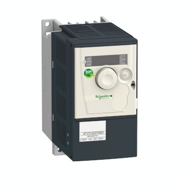[Imagem INVERSOR DE FREQUÊNCIA TRIFÁSICO 0,75KW 4,8A 200/240V 50/60HZ ATV312H075M3 SCHNEIDER]