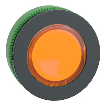 [Imagem CABEÇOTE PARA BOTÃO LUMINOSO FACEADO Ø30MM PLÁSTICO COM RETENÇÃO LARANJA ZB5FH053 SCHNEIDER]