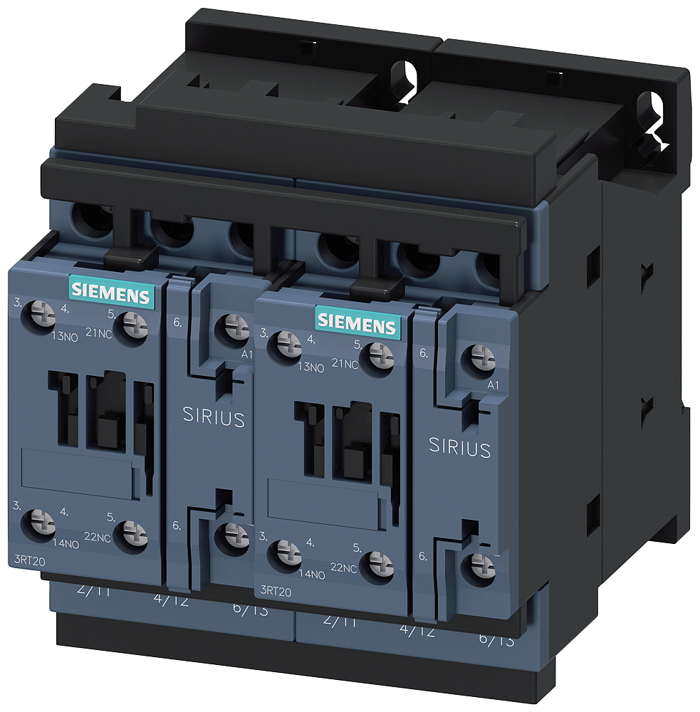 [Imagem do produto COMBINAÇÃO REVERSORA AC-3, 11KW/400V 110V CA, 50/60HZ, 3POL. S0 3RA23268XB301AG2 SIEMENS]