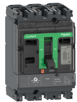 [Imagem DISJUNTOR CAIXA MOLDADA NSX100B TM100D 3P3D C10B3TM100 SCHNEIDER]