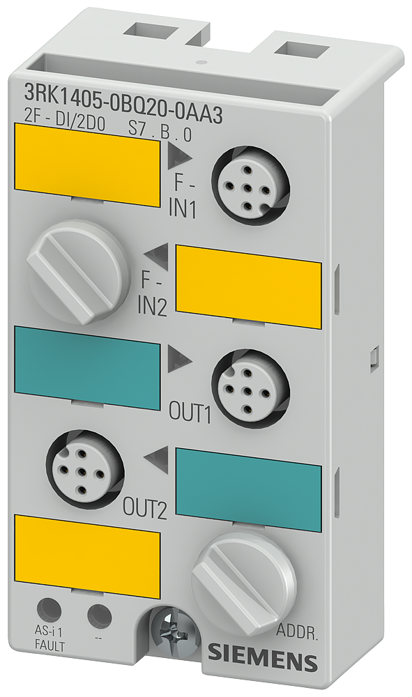 [Imagem do produto MODULO EXTERNO ASISAFE K45 3RK14050BQ200AA3 SIEMENS]