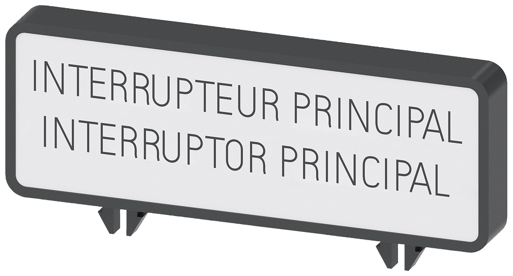 PLACA ADICIONAL FR/ES INTERRUPTEUR GENERAL/ INTERRUPTOR PRINCIPAL (10 PEÇAS 3LD93462A SIEMENS