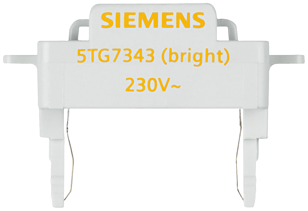 INTERRUPTOR E BOTÃO ELEMENTO LUMINOSO LED SUPER CLARO 230V/50HZ LARANJA 5TG7343 SIEMENS