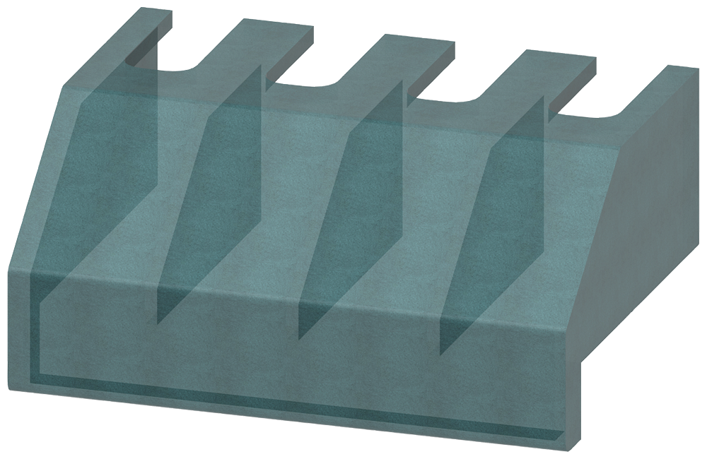 [Imagem do produto COBERTURA DE TERMINAIS, DE 4 POLOS, 16A, ACESSÓRIOS PARA INTERRUPTOR PRINCIPA 3LD92011A SIEMENS]