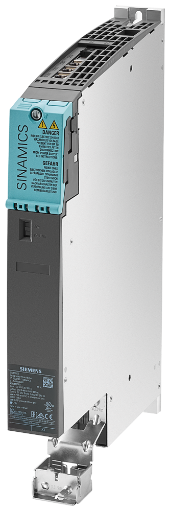 [Imagem MÓDULO DE MOTOR TRIFÁSICO ENTRADA 600VCC SAÍDA 24A 400V 3CA SINAMICS S120 6SL31201TE224AC0 SIEMENS]