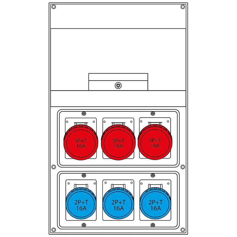 [Imagem do produto QUADRO DE DISTRIBUIÇÃO  550 IP66 670.6566-137 SCAME]