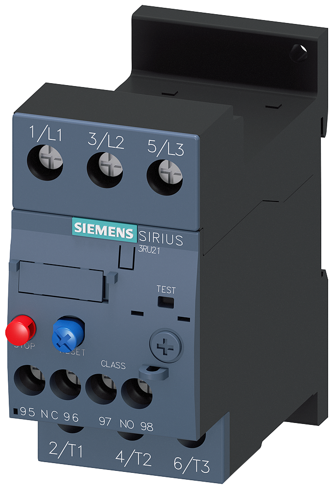 [Imagem RELÉ DE SOBRECARGA 17/22A TAMANHO S0 3RU21264CB1 SIEMENS]