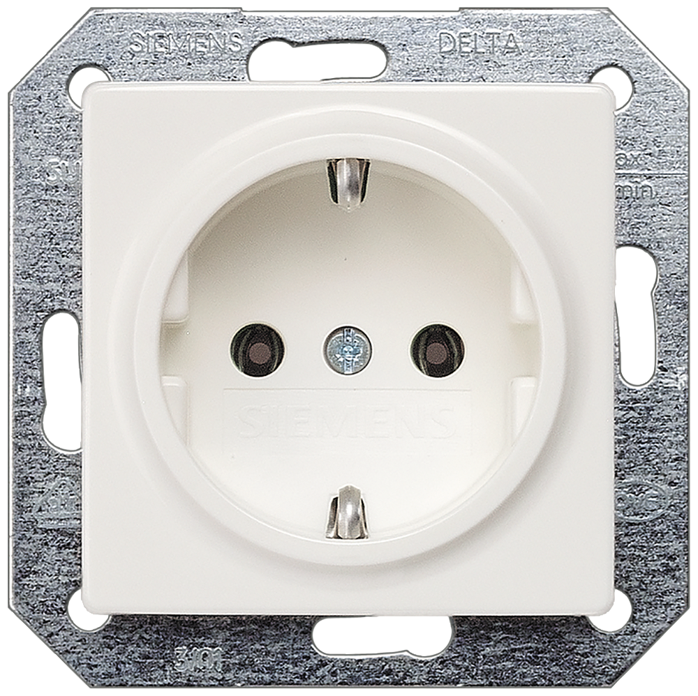 TOMADA SCHUKO BRANCO TITÂNIO SEM GARRAS 5UB15110KK SIEMENS