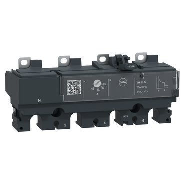 [Imagem DISPARADOR NSX100 TM25D TETRAPOLAR 4P3D C106TM025 SCHNEIDER]