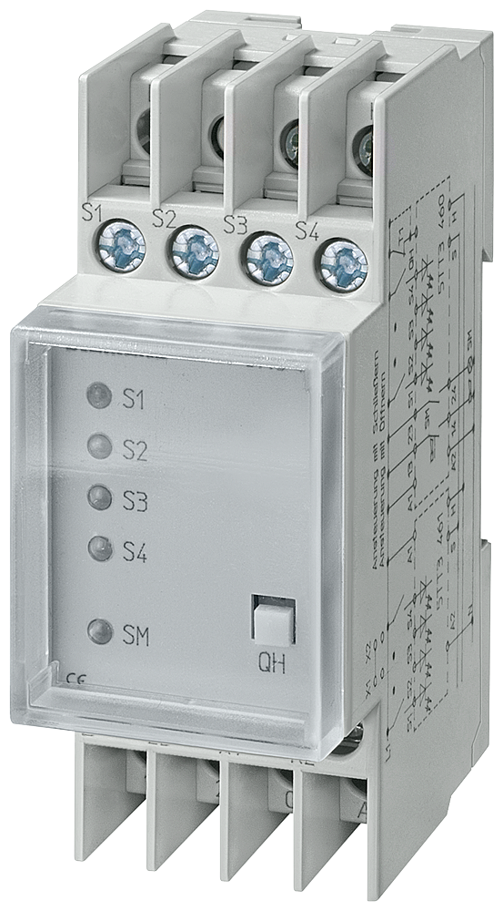 RELÉ DE AVISO DE AVARIA T5570 CA 230 V 5A COM RESET COM TAMPA TRANSPARENTE 5TT3460 SIEMENS