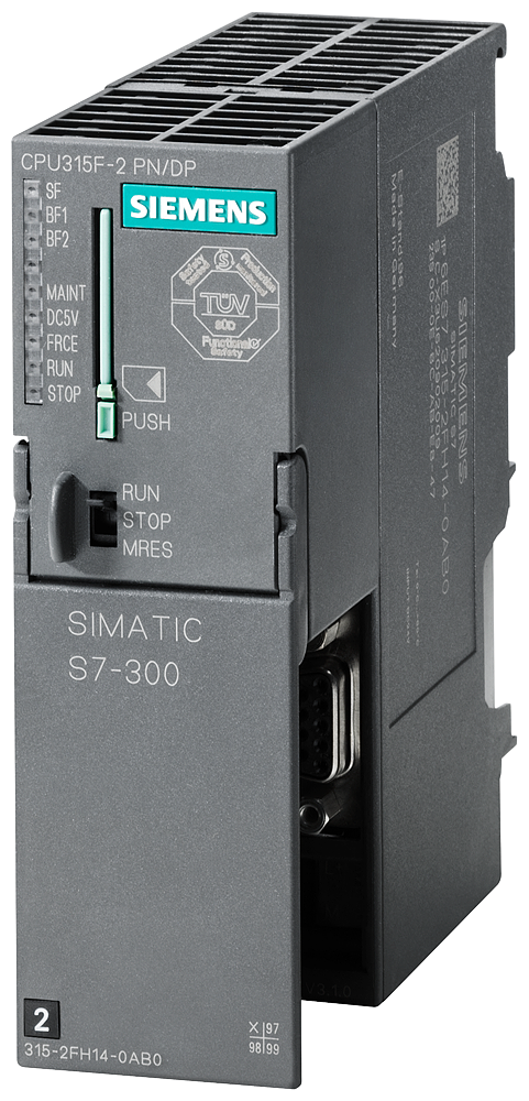 [Imagem CPU COMPACTA 315F-2 PN/DP 512KB MPI/DP 12MBIT ETHERNET/PROFINET S7-300 6ES73152FJ140AB0 SIEMENS]