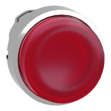 [Imagem CABEÇOTE PARA BOTÃO LUMINOSO MODULAR Ø22MM METÁLICO SALIENTE PARA LED INTEGRAL VERMELHO ZB4BW143 SCHNEIDER]