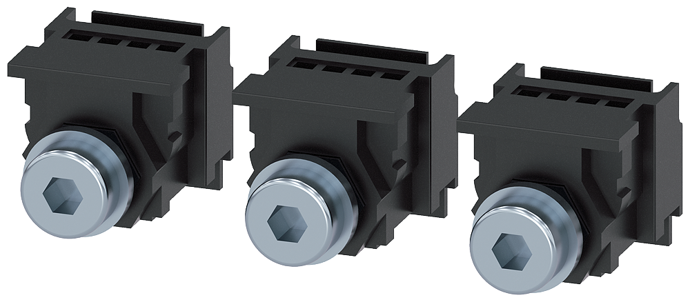 [Imagem CONEXÃO ROSCADA PLANA DE 3 PÇS. ACESSÓRIOS PARA: 3VM11 3VM91130QA00 SIEMENS]
