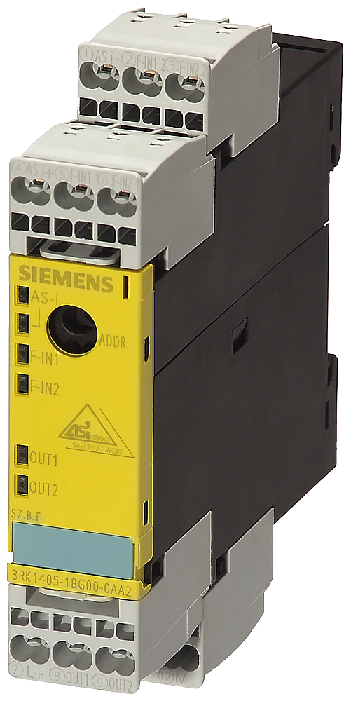 MÓDULO ASISAFE S22,5F DUAS ENTRADAS SEGURAS 2FDI E DUAS SAÍDAS PADRÃO 2DO 3RK14050BE000AA2 SIEMENS