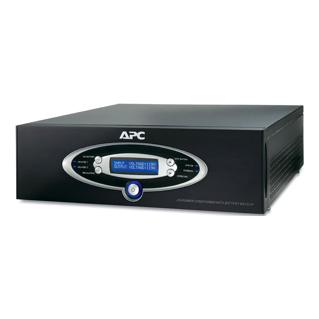 [Imagem do produto CONDICIONADOR DE ENERGIA TIPO J PARA AV PRETO 1 KVA DA APC COM BATERIA RESERVA 120 V CANAL VAREJISTA J10BLK SCHNEIDER]