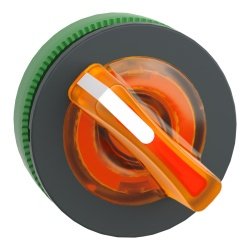 [Imagem CABEÇOTE PARA CHAVE SELETORA LUMINOSA FACEADA Ø30MM PLÁSTICO 2 POSIÇÕES FIXAS LARANJA ZB5FK1253 SCHNEIDER]